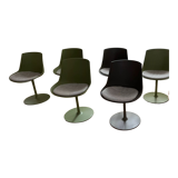 Set of 7 swivel chairs model Flow by MDF Italia