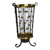 Metal, copper and brass Art Deco umbrella/plant stand.