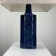 Danish blue ceramic table lamp by Désirée Stentoj, 1960.