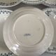 Lot 6 blue ironstone deep plates French earthenware ironstone