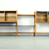 William Watting walnut wall rack Fristho Franeker, 1956