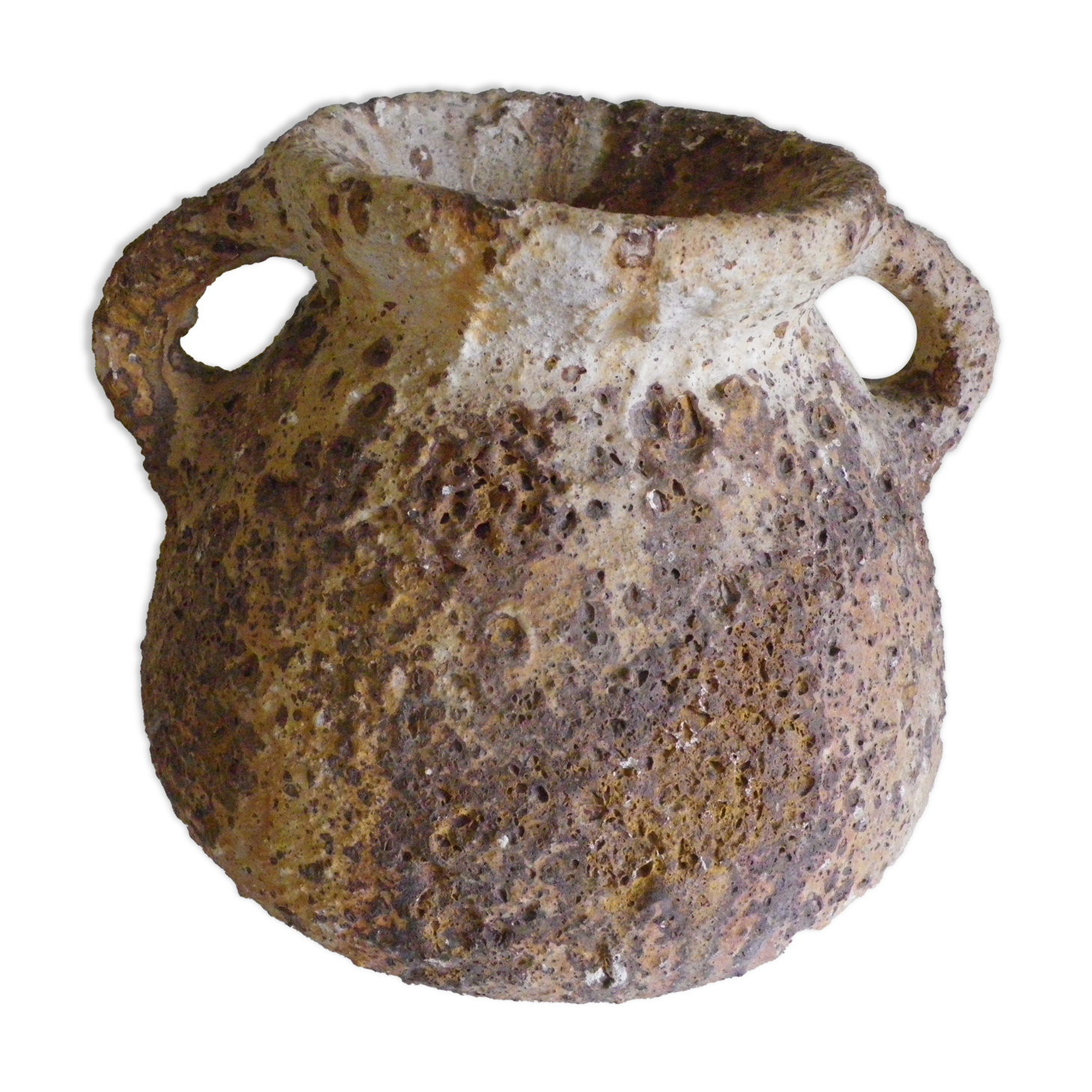 Greek amphora vase, aged in the old way, 70s