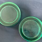 Pair of ashtrays or empty round glass pockets