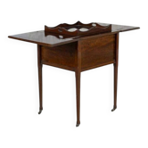 English Mahogany Side Table with Hidden Tray, 1880