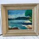 Painting landscape sea framed 50s