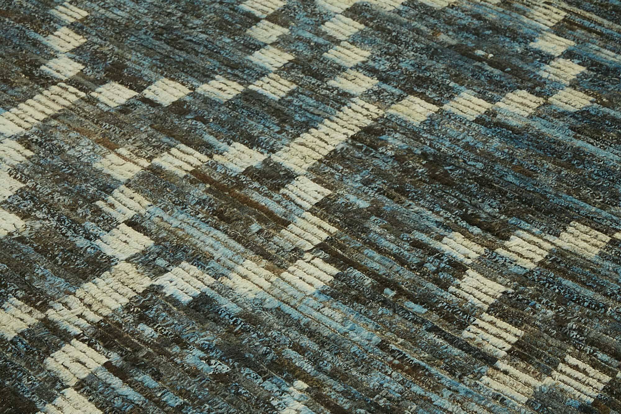 Hand-Knotted Tribal Unique 283 cm x 344 cm Brown Wool Carpet