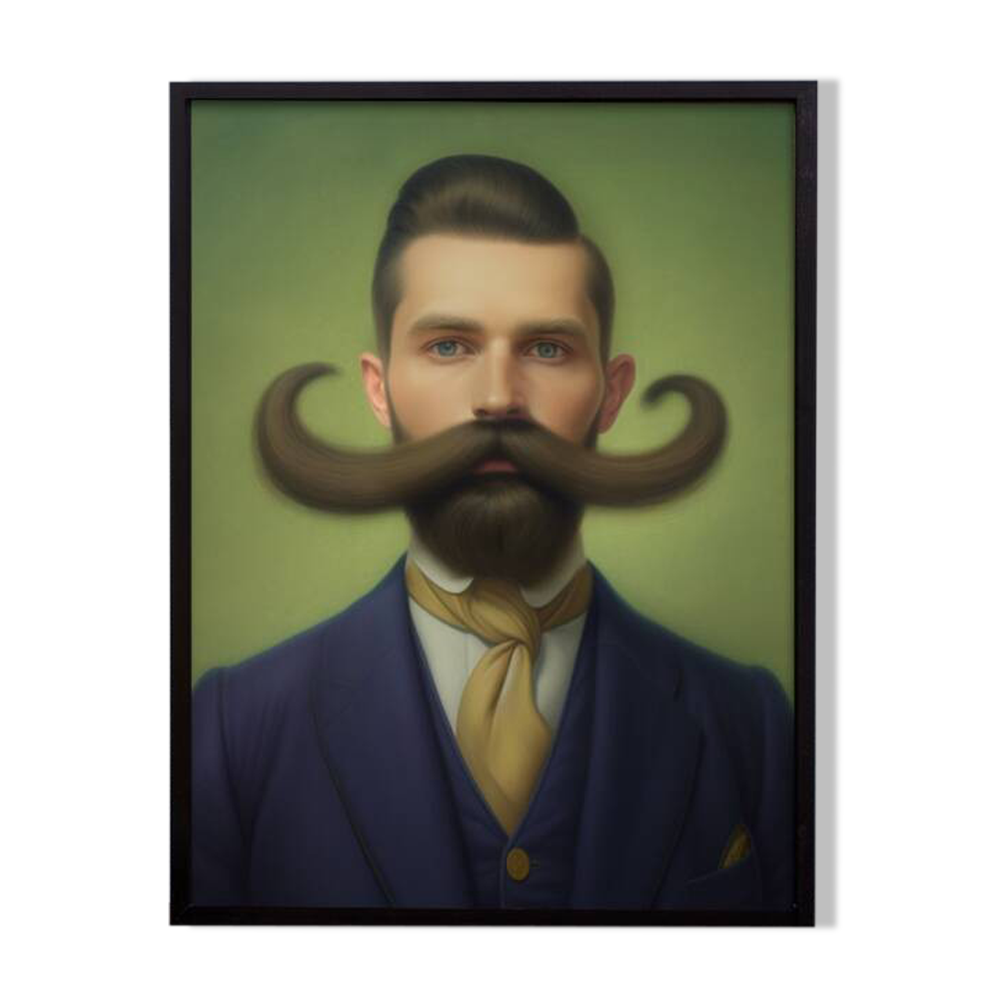 Old portrait - “Les moustachu-es” series
