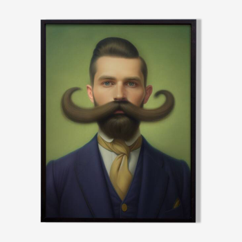 Portrait ancien - série “Les moustachu-e-s”