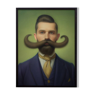 Old portrait - “Les moustachu-es” series