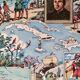 Old poster map of the West Indies 1948 - JP Pinchon