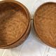 Basket with lid  vintage round