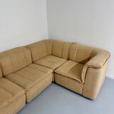 Modular sofa in beige fabric, 70s, 5 elements