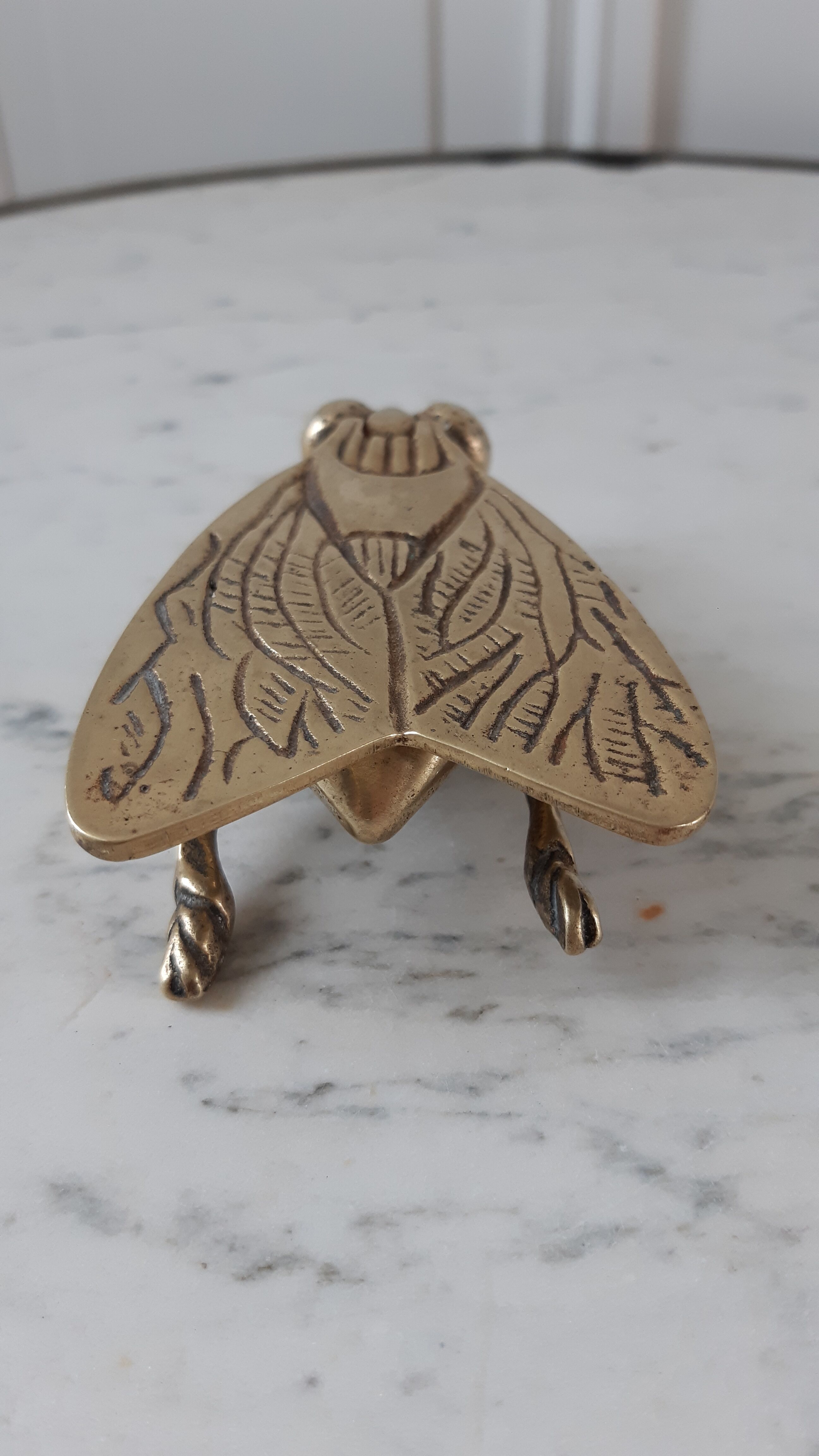 Brass fly ashtray 50s