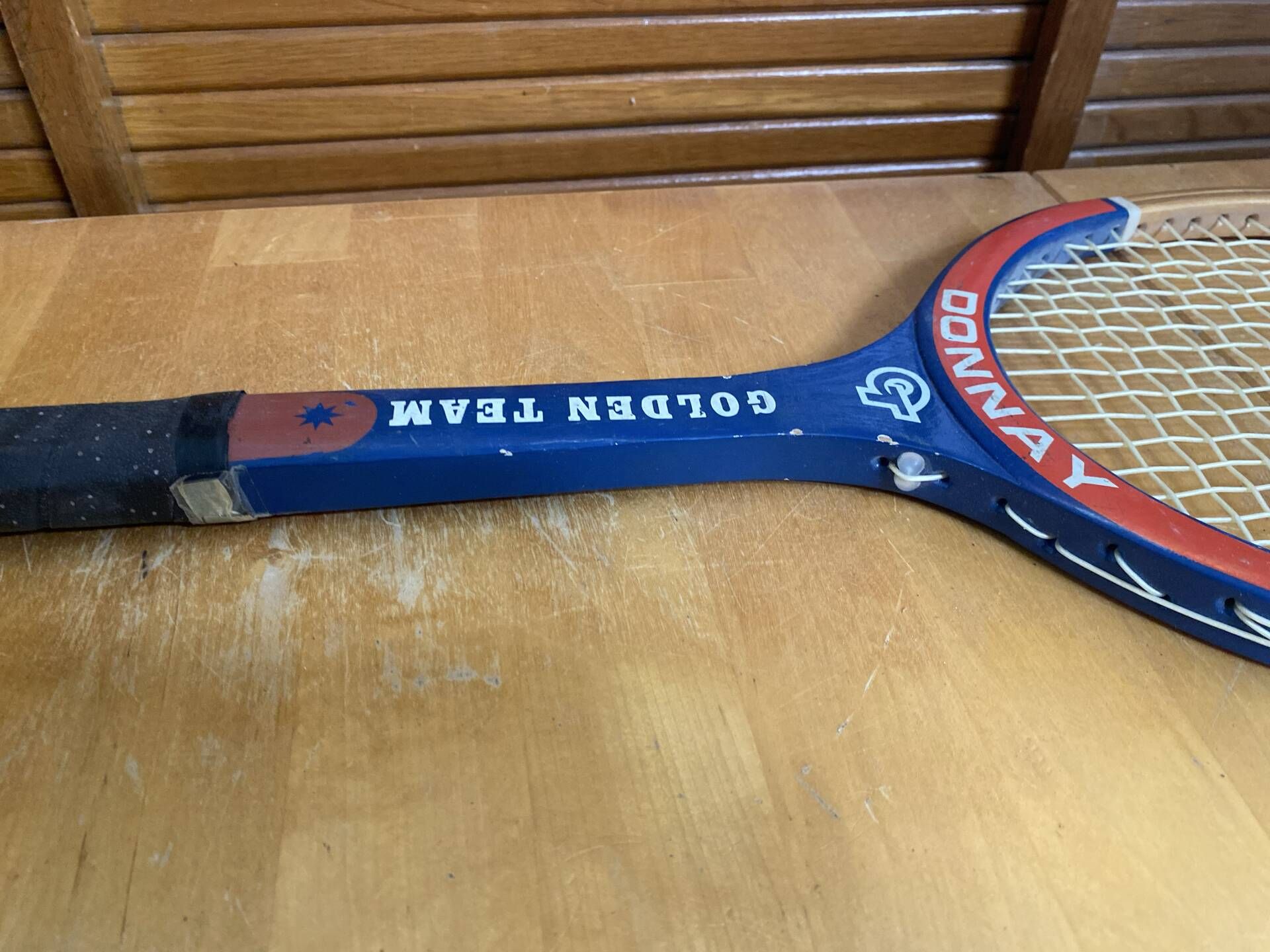 Vintage donnay wooden tennis racket + sports cover