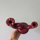 2 vintage Bordeaux ceramic candle holders