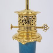 Lamp in Paris porcelain and gilded bronze, circa 1880