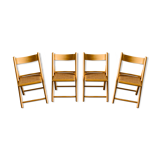 Set of 4 folding chairs