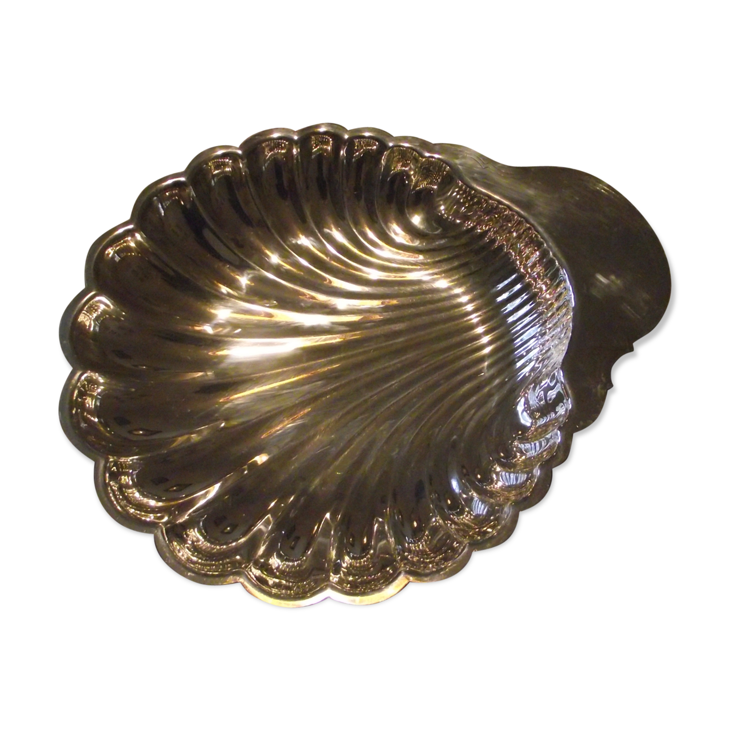Cut silver metal shell silverware flower production Christofle