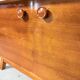 Bibliothèque/buffet vintage, noyer brillant, Bilea