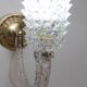 Set of 2 Art Deco Wall Light in Murano Rostrato Glass by Barovier e Toso, 1