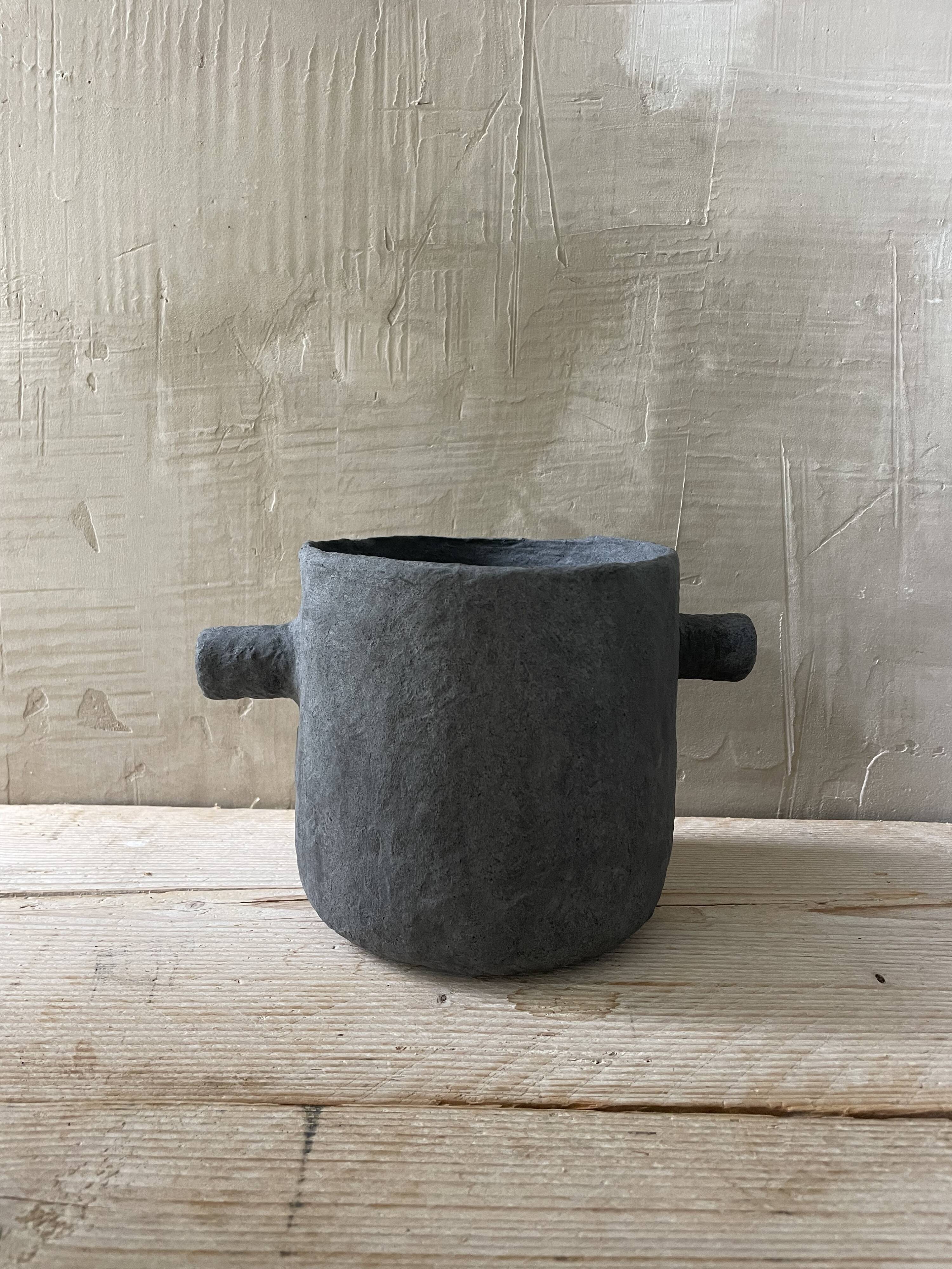 Papier-mâché vase