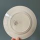 Series of 8 dessert plates 1900 in Longwy earthenware