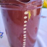 Enamelled clay pitcher