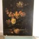 Floral still life – Oil on old canvas