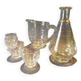 Water service or orangeade carafes and glasses