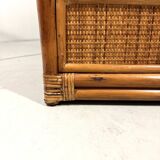 Rattan chest of drawers bedside table 1980’s