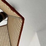 Suspension vintage en bois et cannage