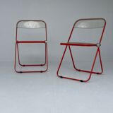 Set of "Plia" Chairs by Giancarlo Piretti for Castelli, 1970's
