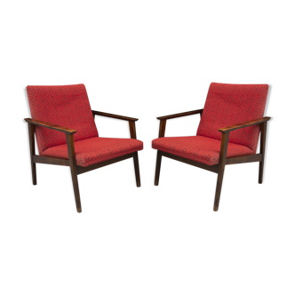 Pair of mid-century Danish style armchairs, 1960´s