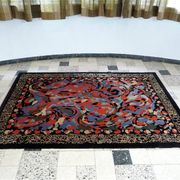 Postmodern Art rug by Pierre Balmain for Van Neder Rugs, France 1980s