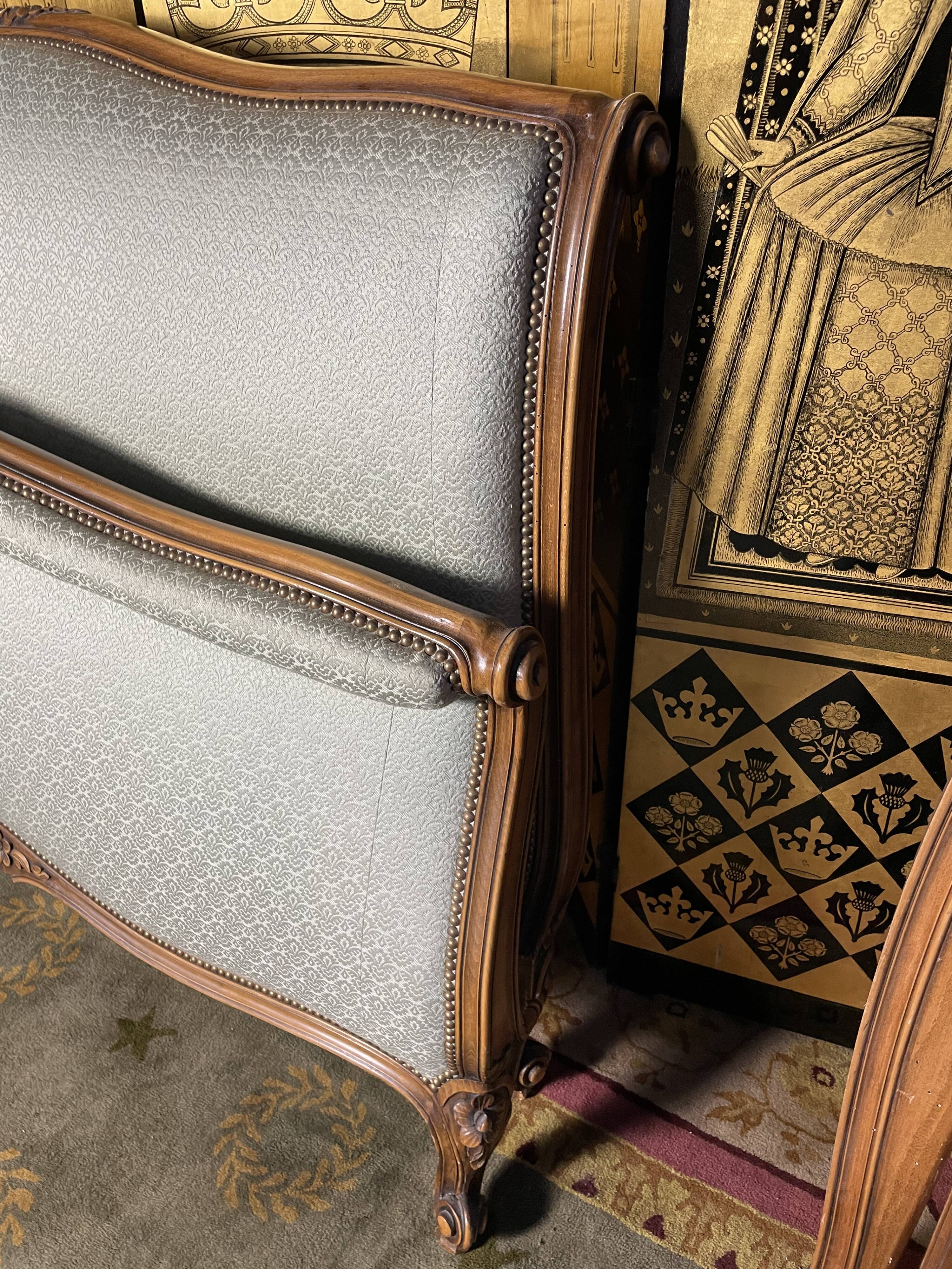 Upholstered bed in Louis XV style