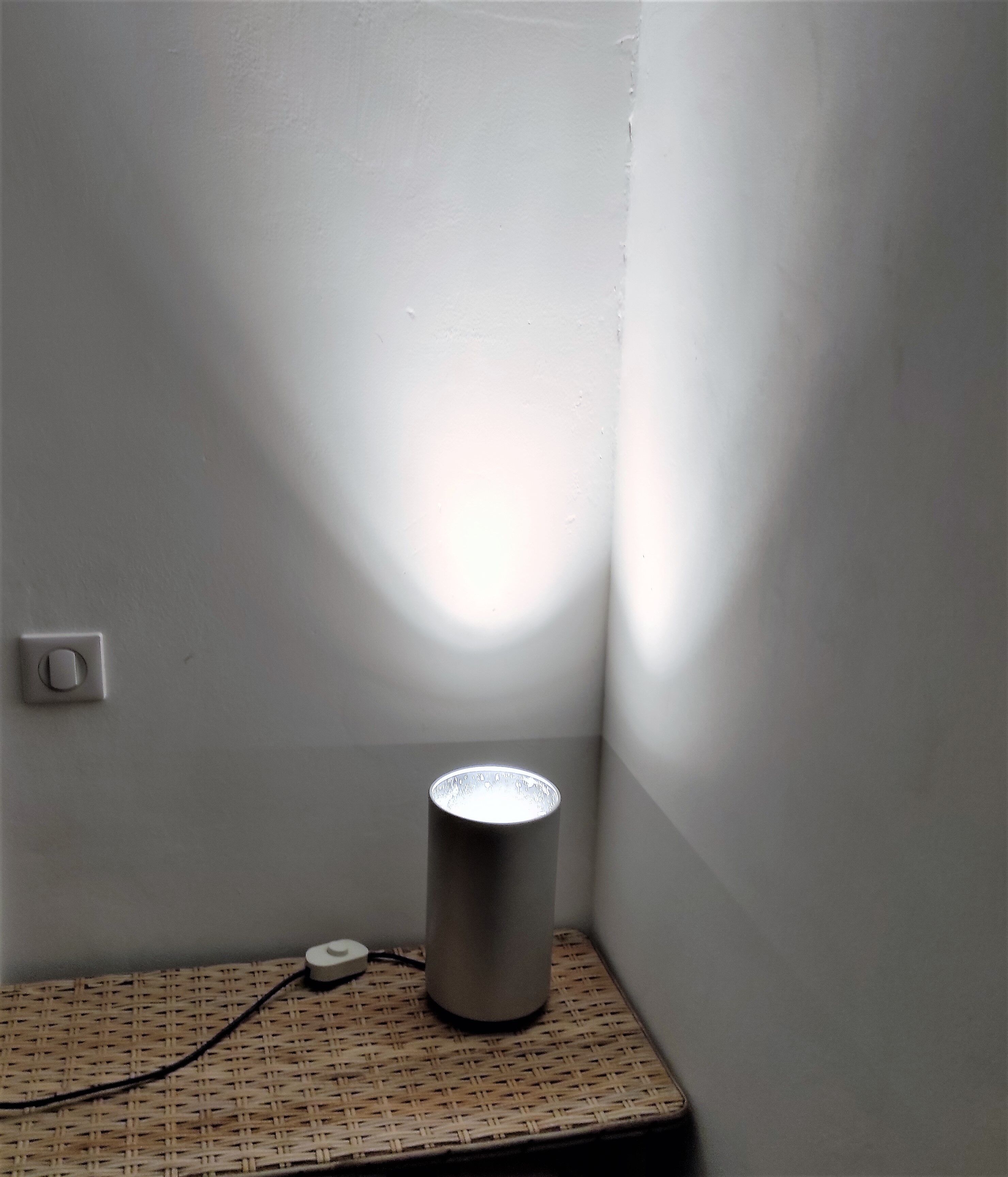 Table lamp form tube design around 1950/1960