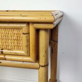 Rattan bedside table