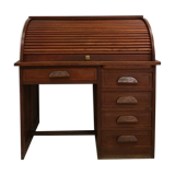 American office with curtain box administration oak