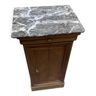 Marble top bedside table