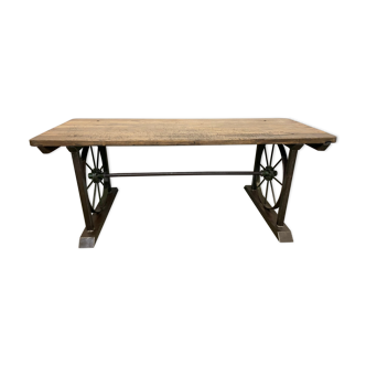 Vintage industrial dining table, 1950s