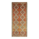 Vintage Turkish Hand-Knotted Wool Cotton Orange Area Rug 150x333
