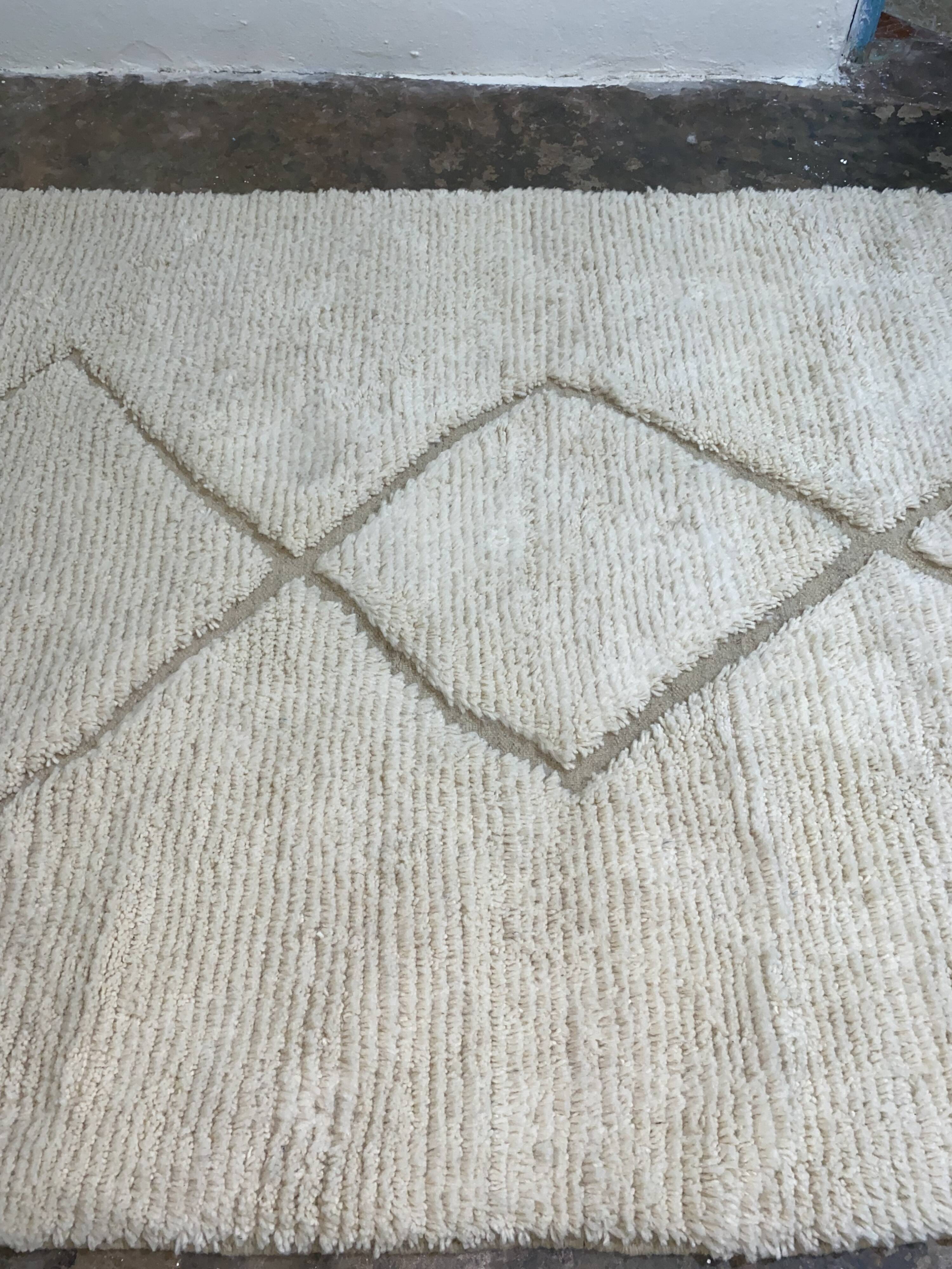 Tapis berbère en laine naturel 180/250cm