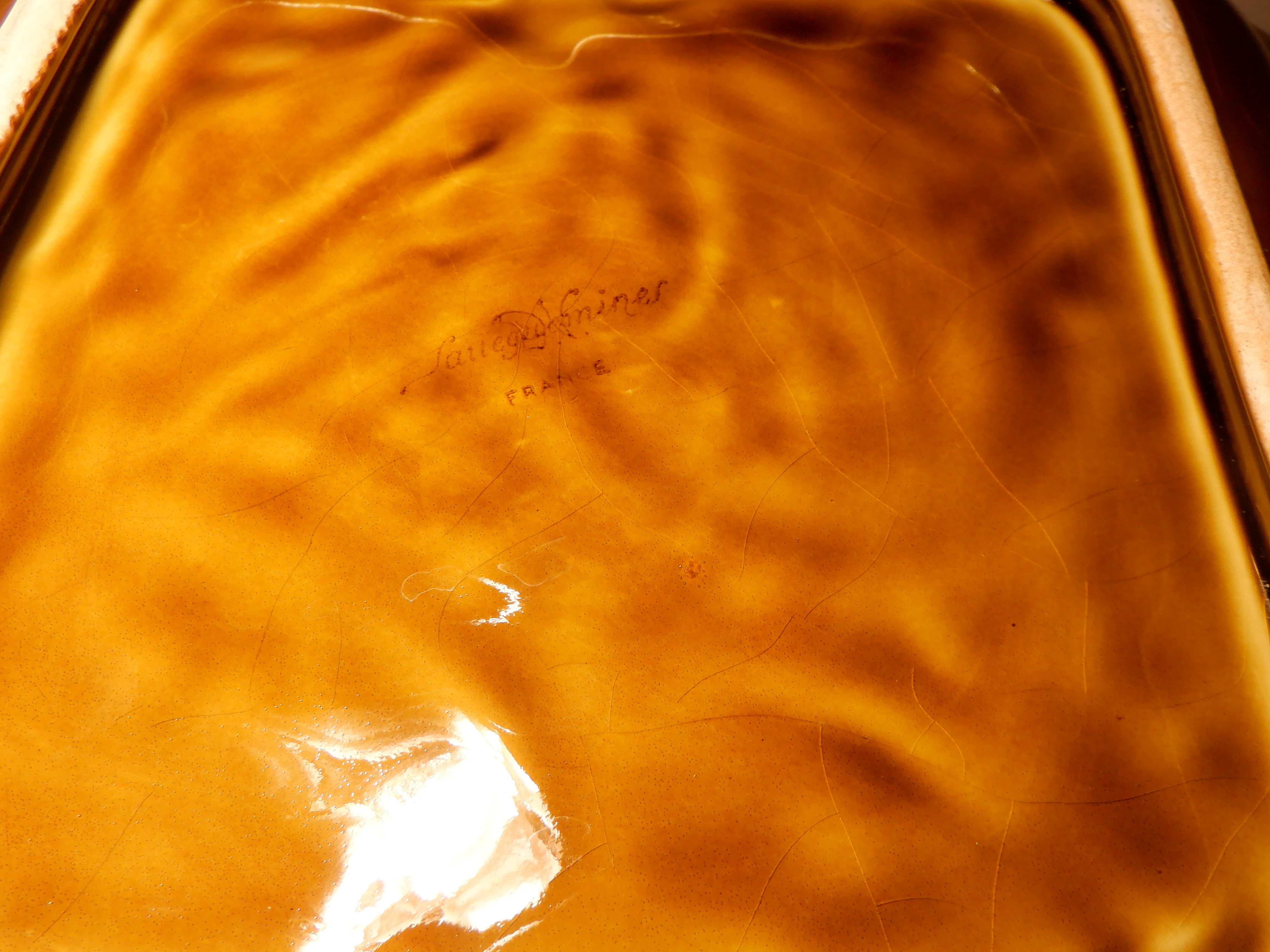 Square dish Sarreguemines