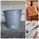 Bassine lessiveuse en zinc