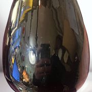 Black and red Murano glass vase by Nason & Moretti, Art Deco carafe