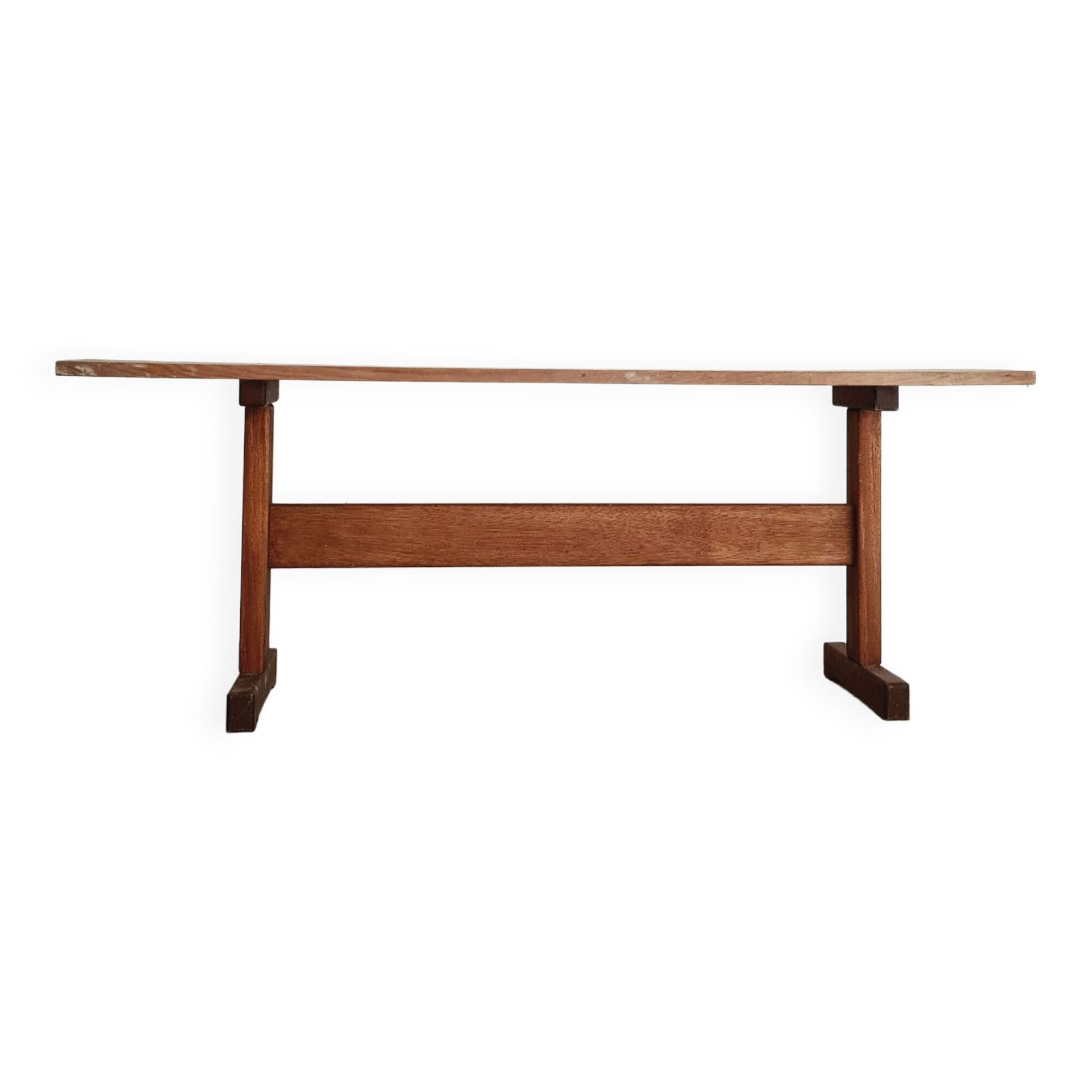 Old solid wood bench