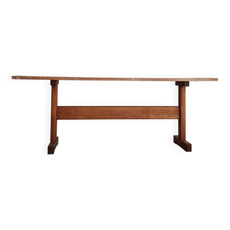 Old solid wood bench