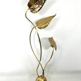Italian Brass 3-Arm Floor Lamp Tommaso Barbi style , 1970s