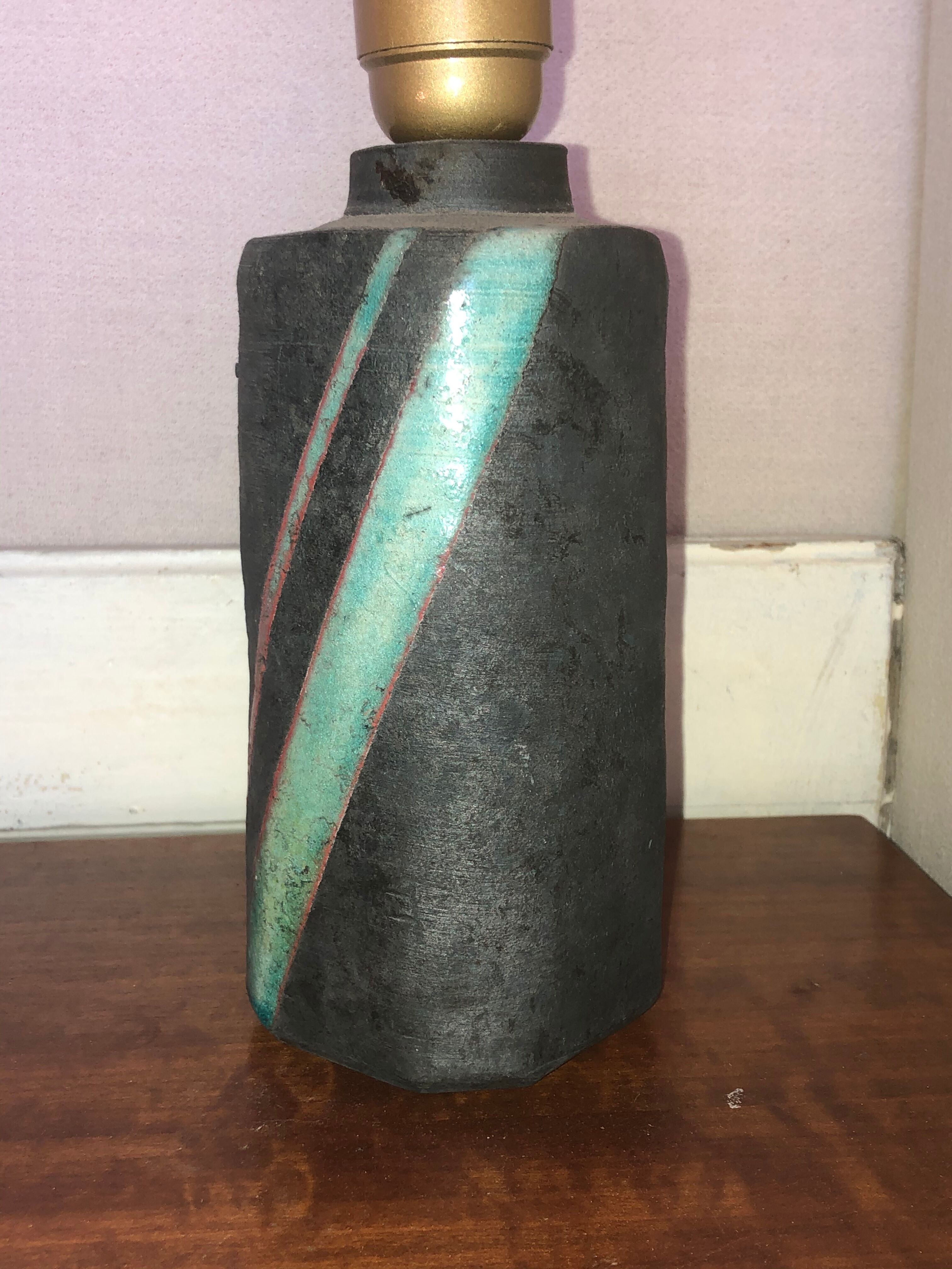 1960 ceramic lamp