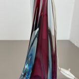 Large 41cm sommerso murano glass flavio poli attr. table light, italy, 1960s